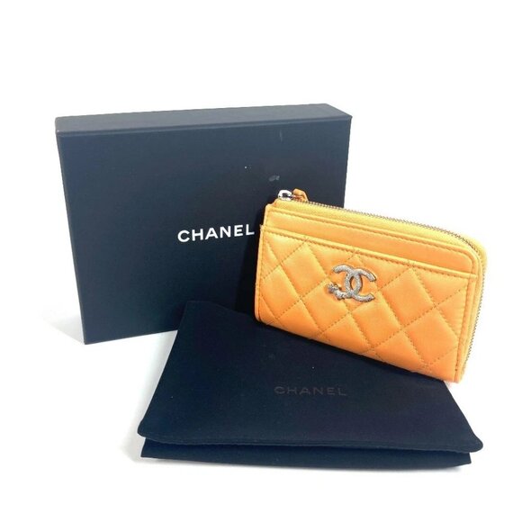 CHANEL AP3732 Wallet Coin Card Case Star Logo Fragment case coin purse Unused - Picture 12 of 14